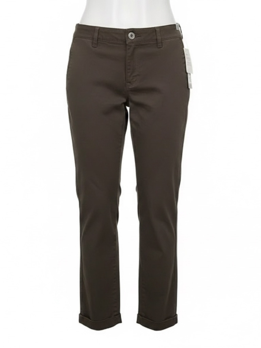 STS Blue Gigi Mid Rise Crop Trousers Dark Olive NWT Size 27 - Picture 2 of 16